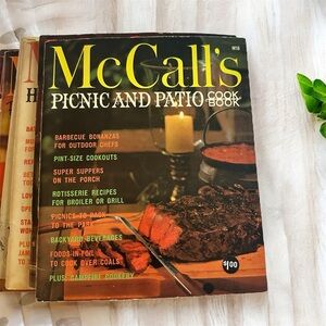 Vintage McCall’s Outdoor Cooking Lot – 4 Retro Cookbooks 1960s
